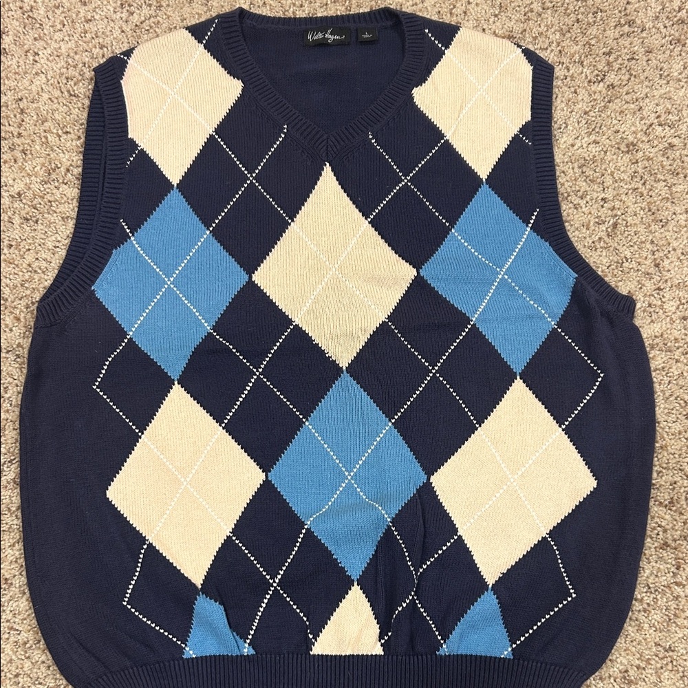 Walter Hagen Argyle Sweater Vest